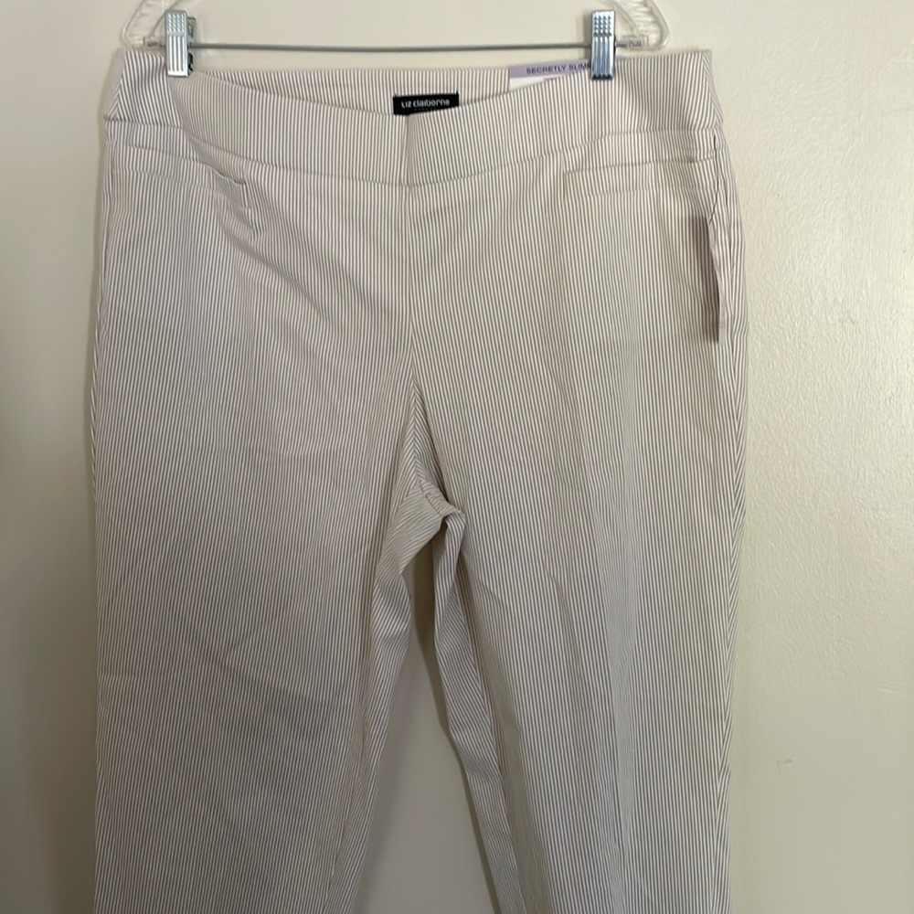 NWT “ Tummy control “ stripped casual slacks